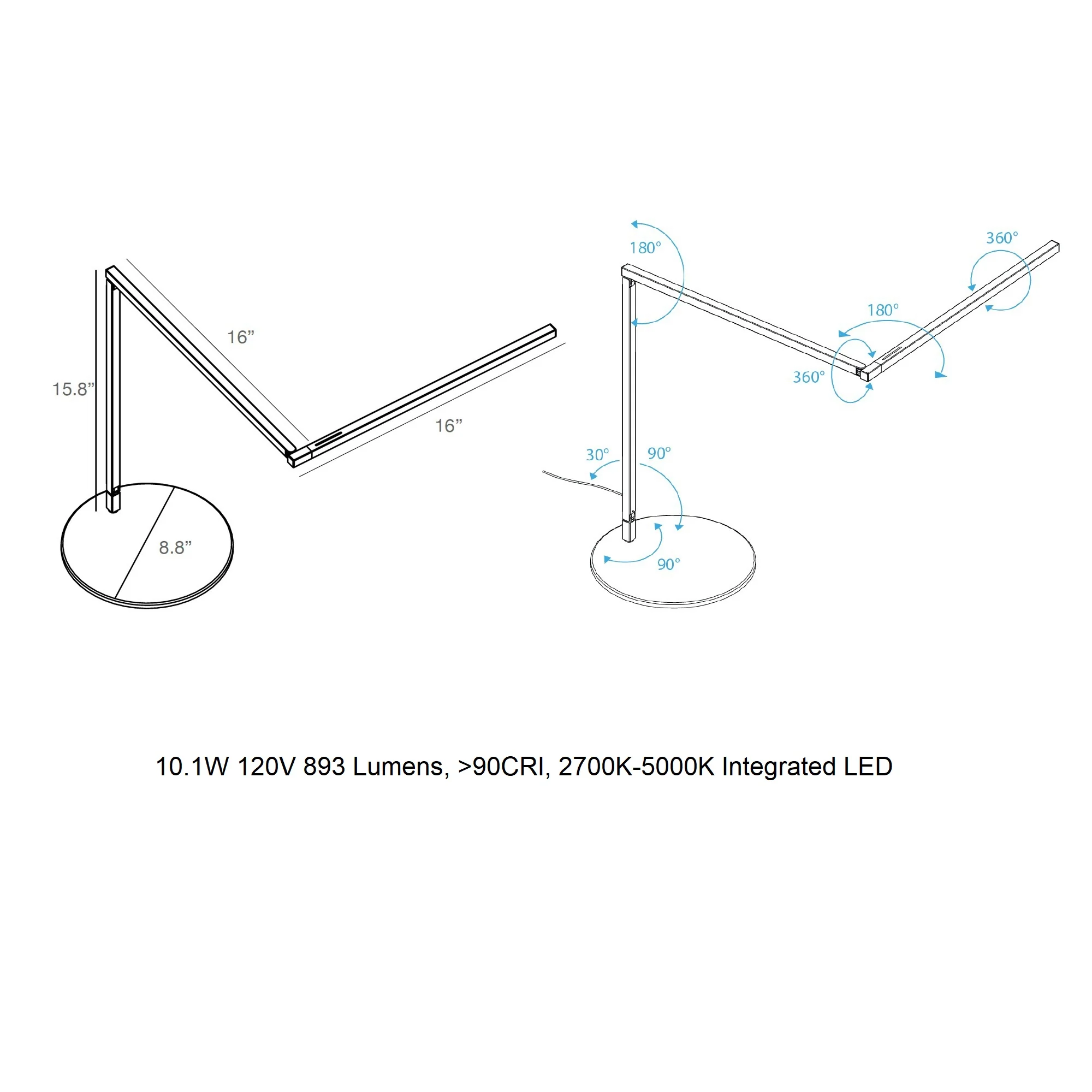 Z-Bar Pro Gen 4 LED Desk Lamp - Image 4