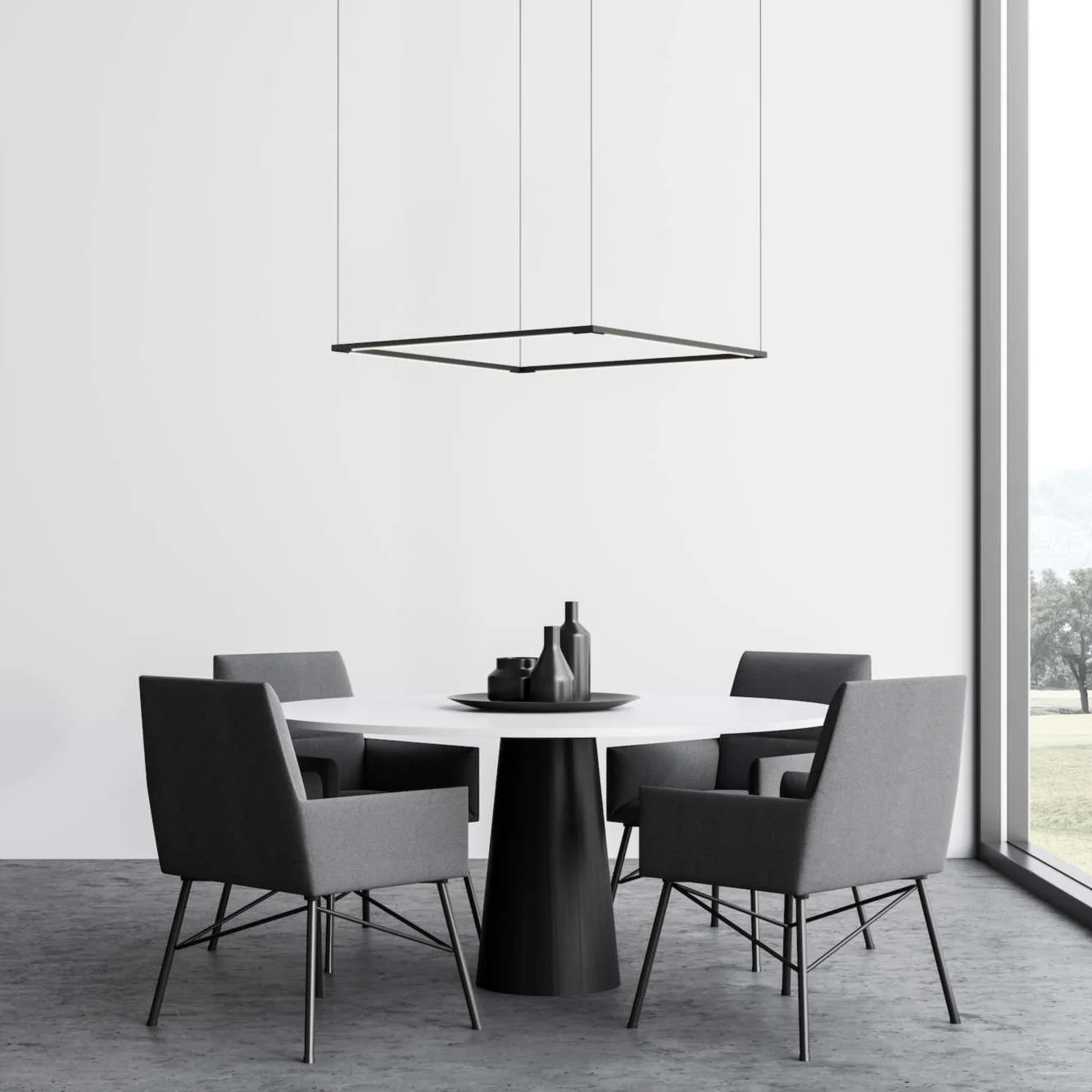 Z-Bar Square Pendant Light - Image 9