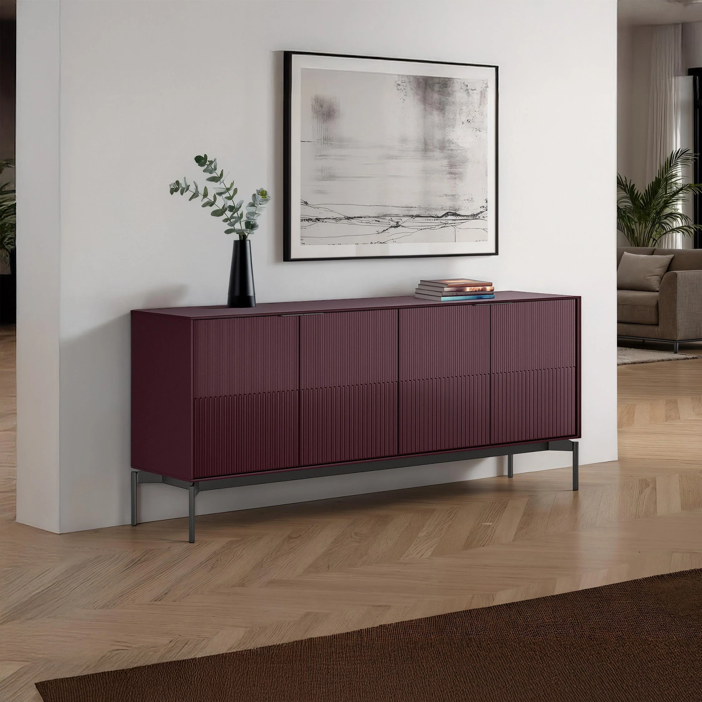Zig 4-Door Storage Credenza - Image 12