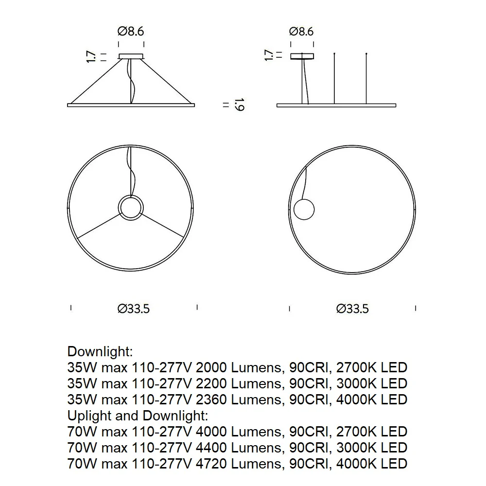Zirkol Circle LED Pendant Light - Image 12